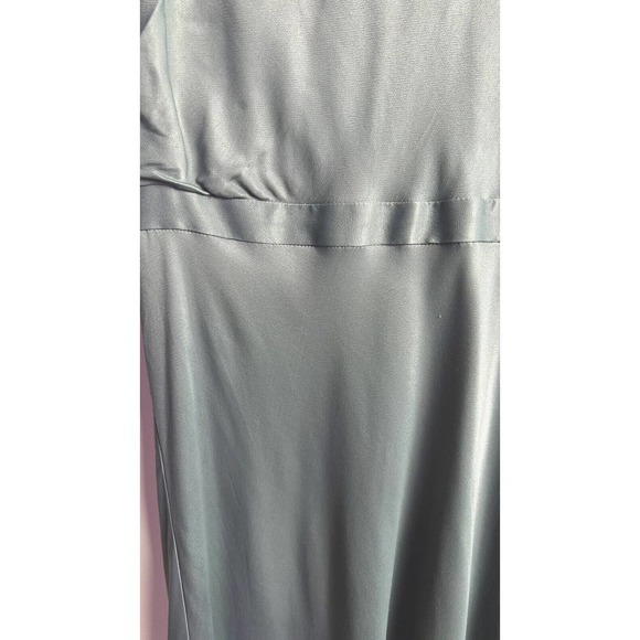 ANTHROPOLOGIE Women’s Madeline MIDI Dress Ruched Cap Sleeve Mock Neck Sz 14 - Picture 9 of 16